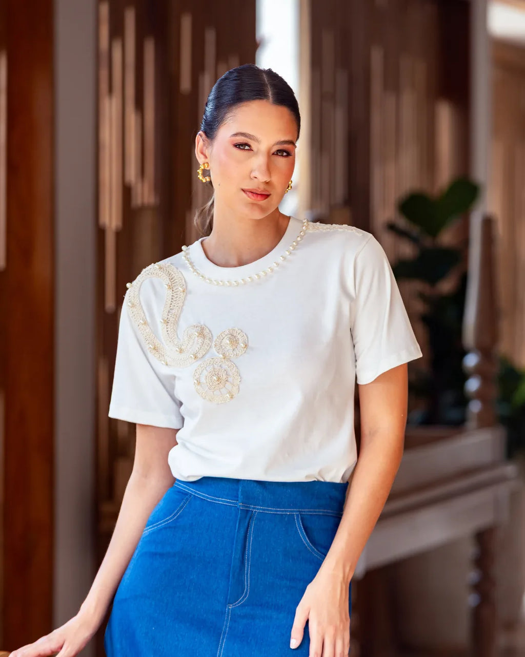Camisetas perlas
