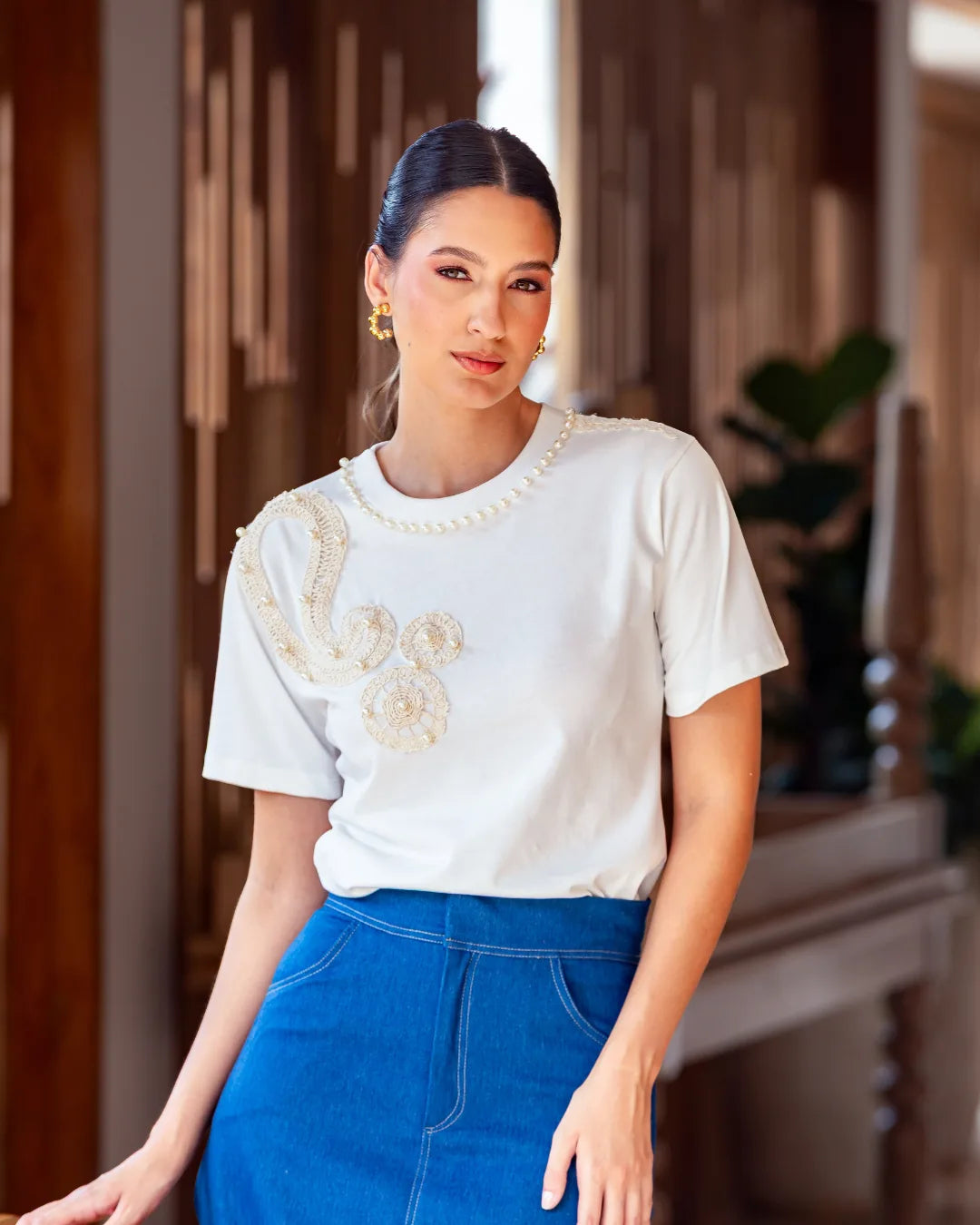 Camisetas perlas