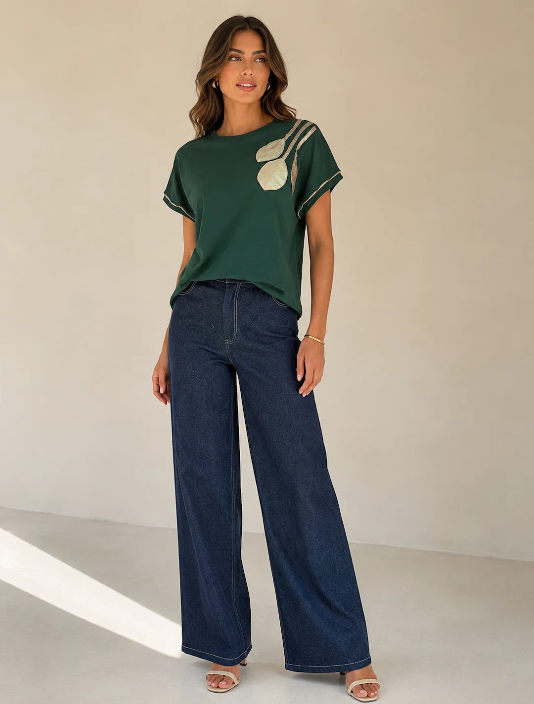 T-Shirt Algodón Flor