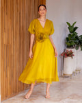 Vestido Indo Manga Corta