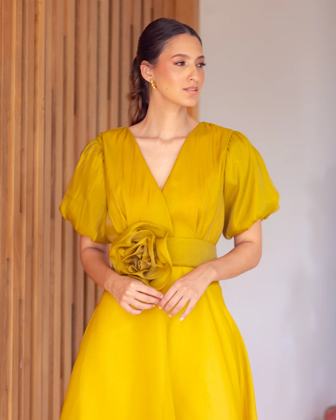 Vestido Indo Manga Corta