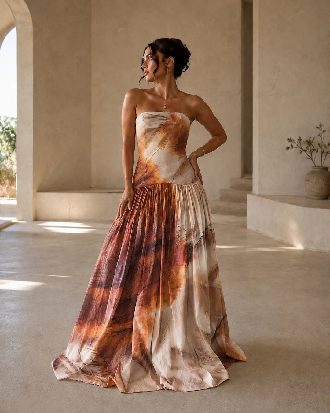 Vestido Plumas
